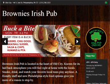 Tablet Screenshot of browniesirishpub.com